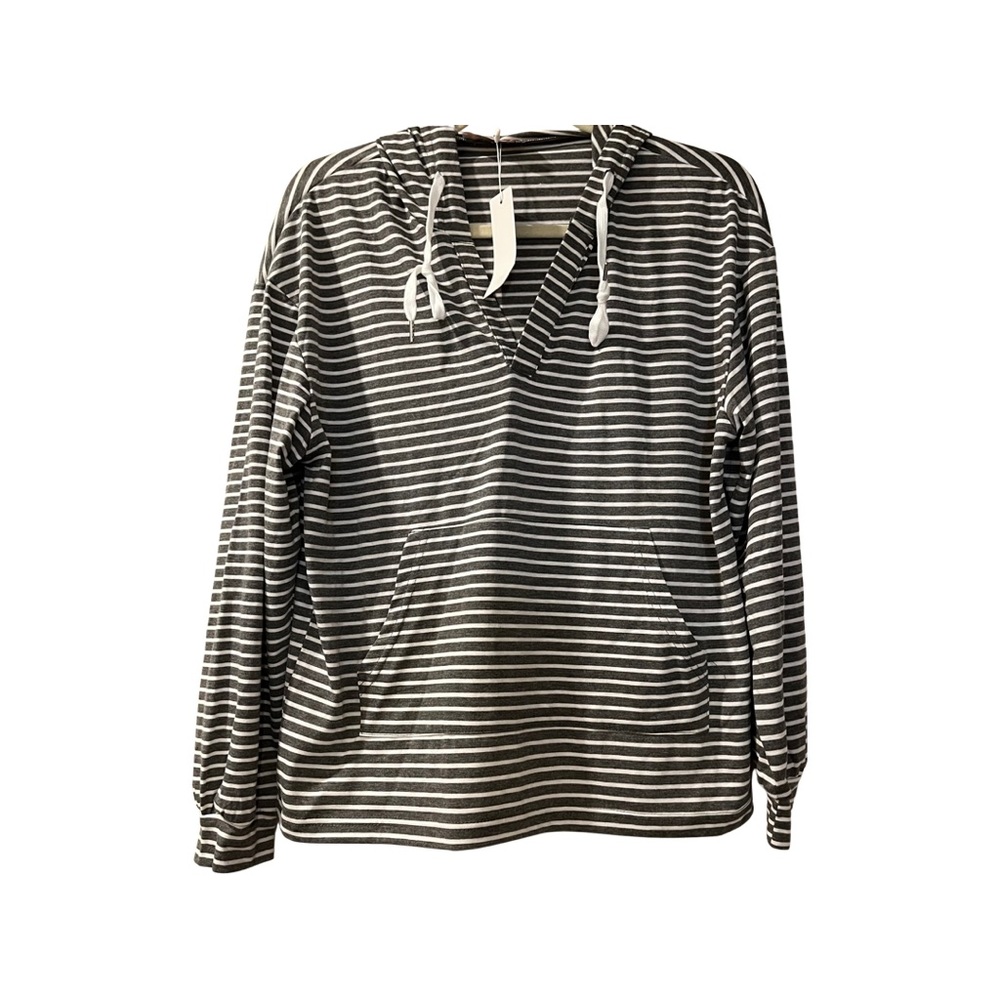 C+D+M Collection Striped Lightweight Hoodie Small